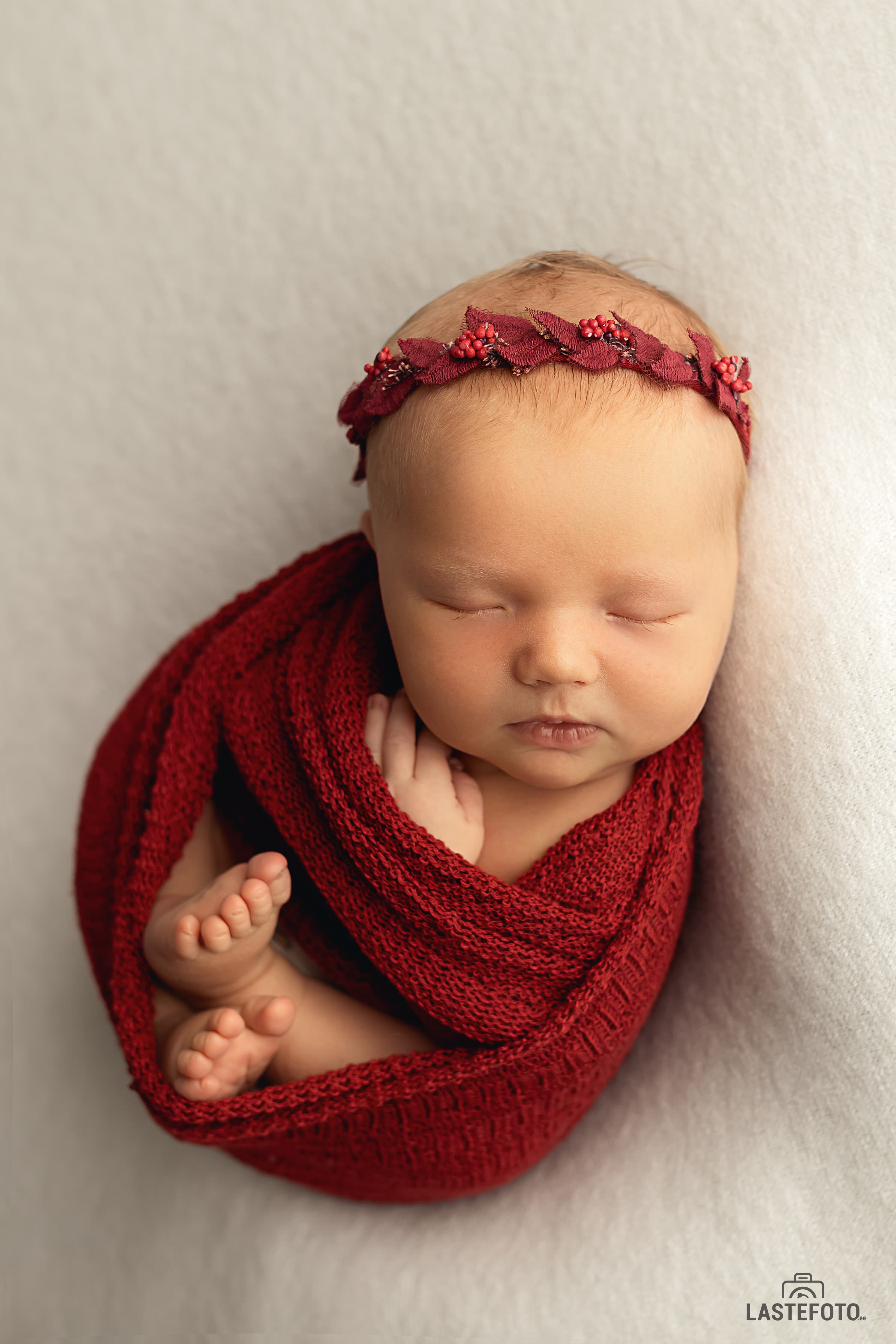 Newborn photo session in the studio