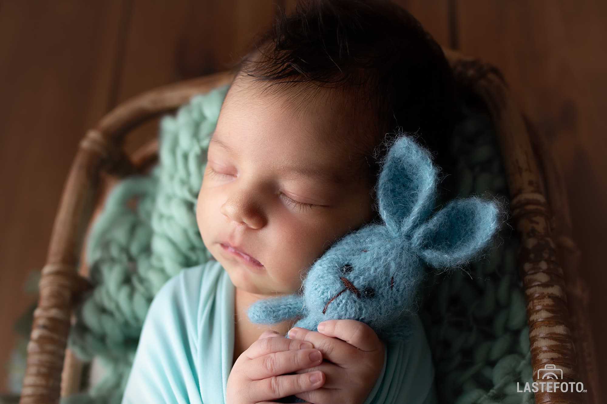 newborn session in the studio