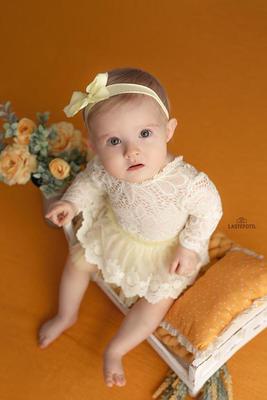 Baby photo shoot in the studio