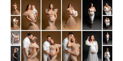 Pregnancy photo shoot in the studio in Tallinn