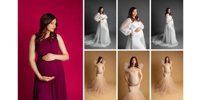 Pregnancy photo shoot in the studio in Tallinn