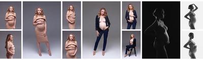 Pregnancy photo shoot in style of Vogue