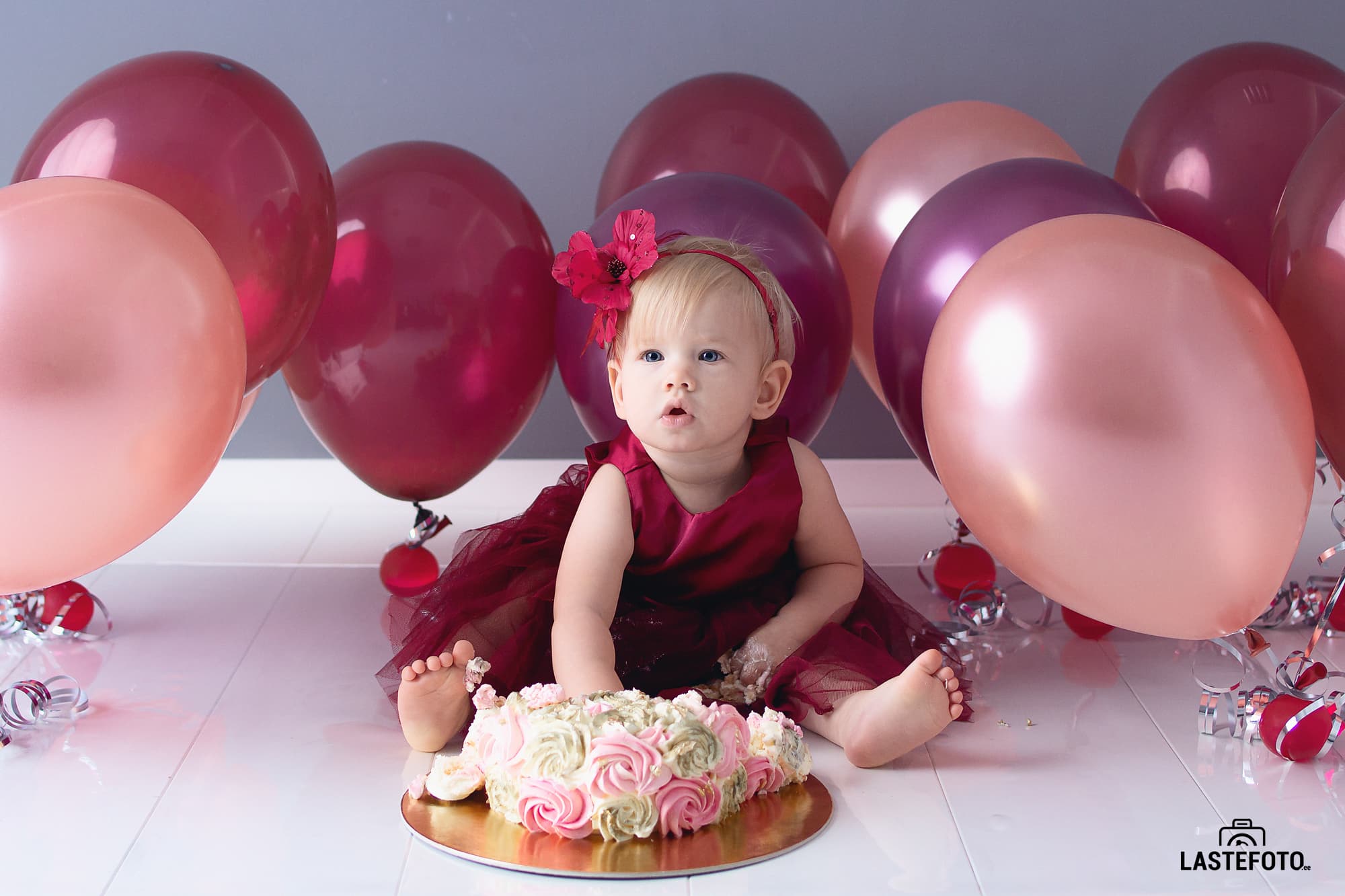 cake smash фотосессия в студии